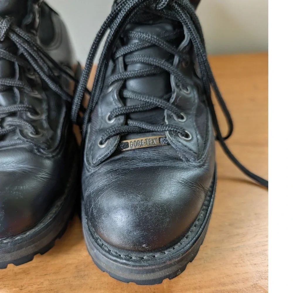 Vintage Danner Acadia 69210‎ Black Leather Gore-Tex Tactical Boots Mens 7.5 D